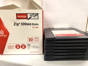 8 Pack Iomega 100MB Zip Disk Formatted for PC or Mac - Picture 1 of 6