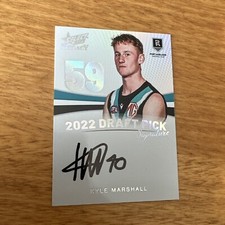 2023 SELECT AFL LEGACY KYLE MARSHALL DRAFT PICK SIGNATURE /40