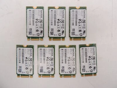 Lote de 7 unidades de estado sólido SanDisk SDSA6MM-016G U110 16 GB 42mm M.2 Foto 1 de 3