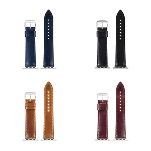 Eulit Shell Cordovan Smart Leather-Apple Watch Band (9484) - 4 Colors - Picture 1 of 10