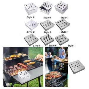 Edelstahl Smoker Grill Smoker Box Tragbar Grillzubehör Ersatzteile - Bild 1 von 14