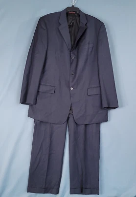 Pierre Cardin Men's 2 Piece Suit 3 Button Sport Coat Pants Navy Blue Size 38L - Image 1 of 4