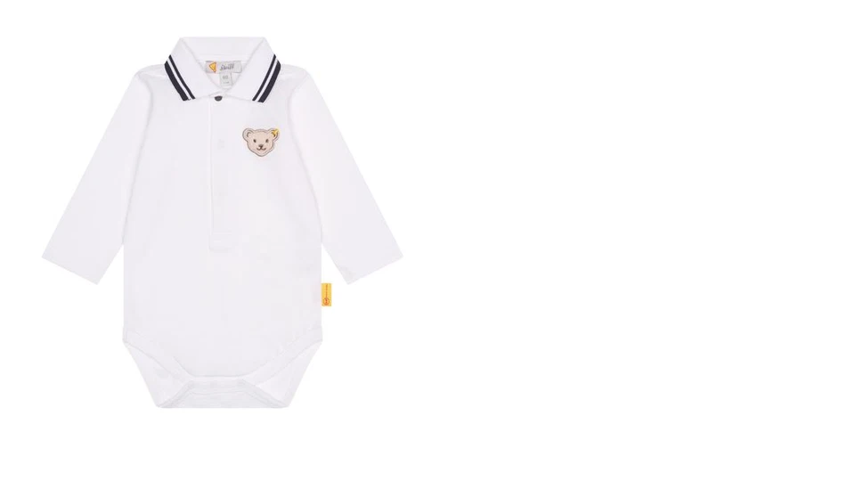 Cuerpo polo Steiff Special Days manga larga, blanco talla 68 Foto 1 de 1