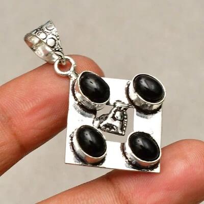 Ciondolo gioiello fatto a mano in argento sterling 925 con pietra preziosa on... - Immagine 1 di 4