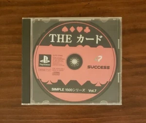 The Card Simple 1500 Series Vol. 7 (PlayStation PS1, versión Japón) Sin manual - Imagen 1 de 2