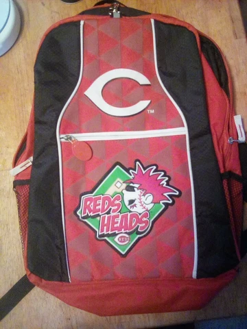 Cincinnati Reds Backpack w/ Activity Book 2017 Reds Heads MLB Cover