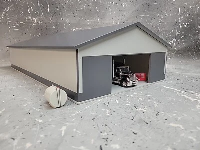 1/64 Custom scratch built 60x120 building Dark Gray & Gray With Floor - Image 1 of 4