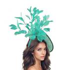 Jade Green Statement Fascinator Hatinator Hat Kentucky Derby Oaks Ladies Royal