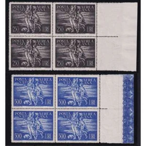 Vaticano 1948 Correo Aéreo Pio XII Cuartetas Tobia G.I MNH Cert - Imagen 1 de 3
