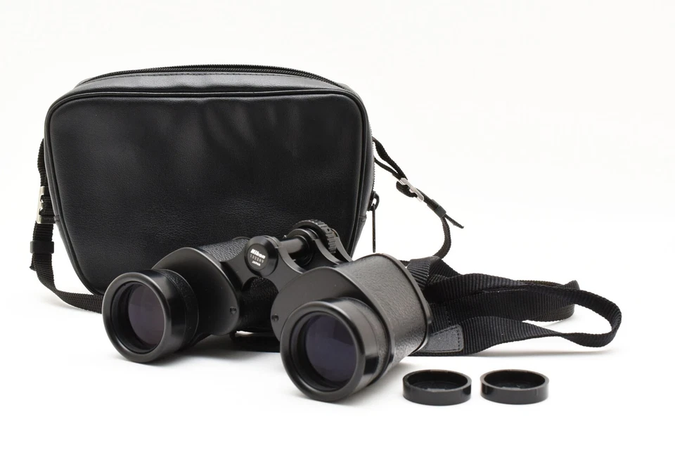 Nikon 10x35 6.6° WF Wide Field Binoculars Black Used From JAPAN - Image 1 of 4