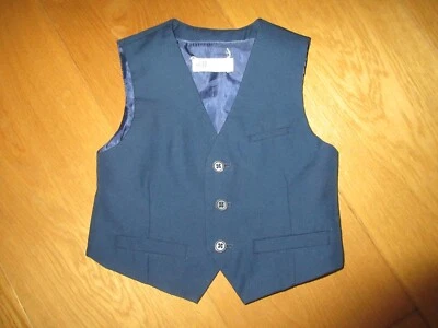 Boys H&M navy blue waistcoat, age 2 - 3 years - Image 1 of 3