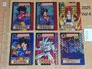 Nuevo Bandai DragonBall Carddass Super Remix Vol 4 SP Tarjetas Prisma x 6 piezas 2025 - Imagen 1 de 4