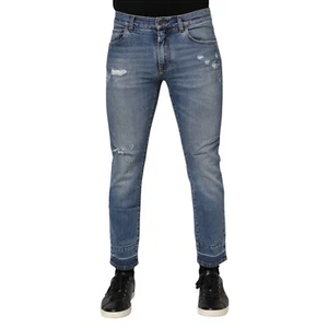 Jeans DOLCE & GABBANA Azul Algodón Logo Placa COMODIDAD Denim IT48/W34/M 620usd - Imagen 1 de 6