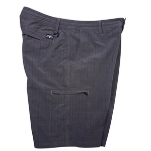 O’Neill Mens Shorts Size 34 Black Plaid Cargo Chino Casual Beach Surfing Sport - Picture 1 of 16