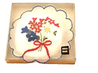 💋 SWISS MADE COTTON SACHET PILLOW FLOWERS ORIGINAL BOX NOS Vintage 💋