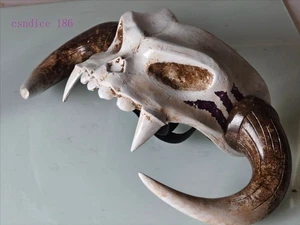 Tears Of the Kingdom Link's Demon King Barbarian Cosplay Props Ox - Head Helmet - Picture 1 of 15