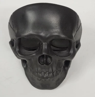 Portavelas Yankee Calavera Tealight Negro Decoración Halloween con 2 tazas de vidrio Foto 1 de 4