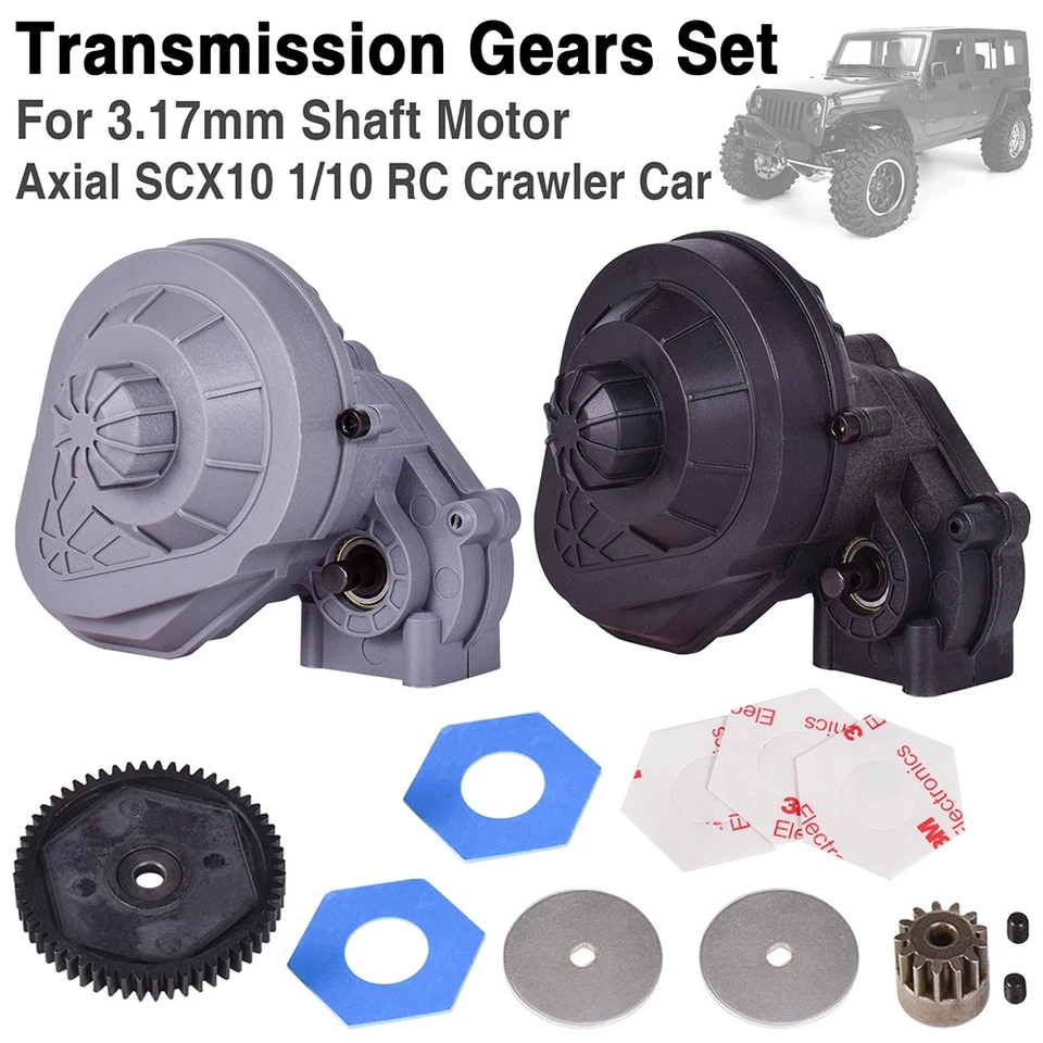Getriebe Getriebe Zahnräder Set für 1/10RC Crawler Auto Teile 3.17mm Motor Welle - Bild 1 von 4