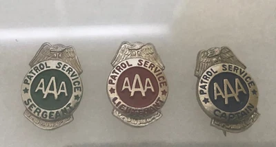 Prendedores de insignia de patrulla de seguridad escolar AAA capitán, teniente, sargento Foto 1 de 3