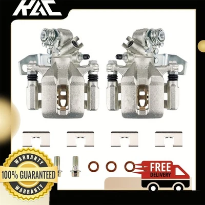 Rear Brake Caliper Set w/ Bracket For 2002-2006 Acura RSX 2002-2005 Honda Civic - Image 1 of 4