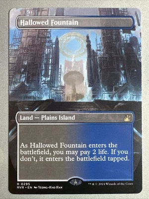 MTG / Hallowed Fountain / RVR / #295 / Regular (Borderless) / Rare / NM - Image 1 of 2