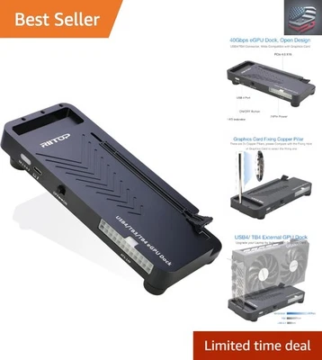 Ultimate 40 Gbps eGPU Docking Station - Ideal para NVIDIA/AMD en Thunderbolt 4 Foto 1 de 4