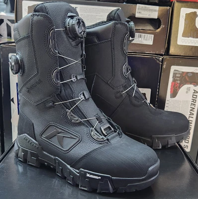 BOTAS DE MOTO DE NIEVE KLIM "ADRENALINE PRO S GTX" DUAL BOA - NEGRAS - HOMBRE EE. UU. 10 Foto 1 de 4