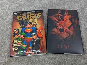 DC Identity Crisis & Final Crisis Hardcover Graphic Novels – Meltzer Morrison - Picture 1 of 4