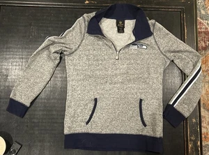 NFL Juniors Collection Seattle Seahawks Gris Cremallera Pullover Top Camisa Para Mujer - Imagen 1 de 6