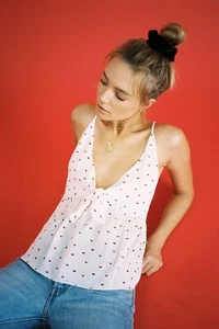 Free People Intimate Free Riviera Romance Trägertop weiß Herz Damen Größe XS  - Bild 1 von 12