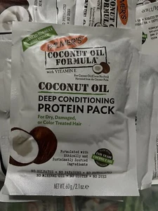 (3pk) Palmer‘s Coconut Oil Protein Pack Hair Conditioner Curls Texture 2.1oz! - Picture 1 of 2