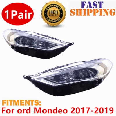 Headlights Assembly Set Fit For Ford Mondeo 2017-2019 Headlamp Turn Signal Lamps - Изображение 1 из 4