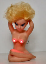 vintage novelty pin-up nude girl with blinking lights