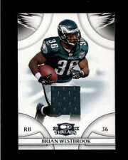 BRIAN WESTBROOK 2008 DONRUSS THREADS GAME USED WORN JERSEY RELIC #001/250 BC9227