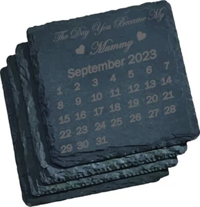 Montaña rusa pizarra regalo día del padre personalizada regalos para ella día te convertiste en momia - Imagen 1 de 5