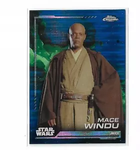 2024 Topps Chrome Star Wars Mace Windu Blue Pulsar Breakers Delight SP #138 - Picture 1 of 2