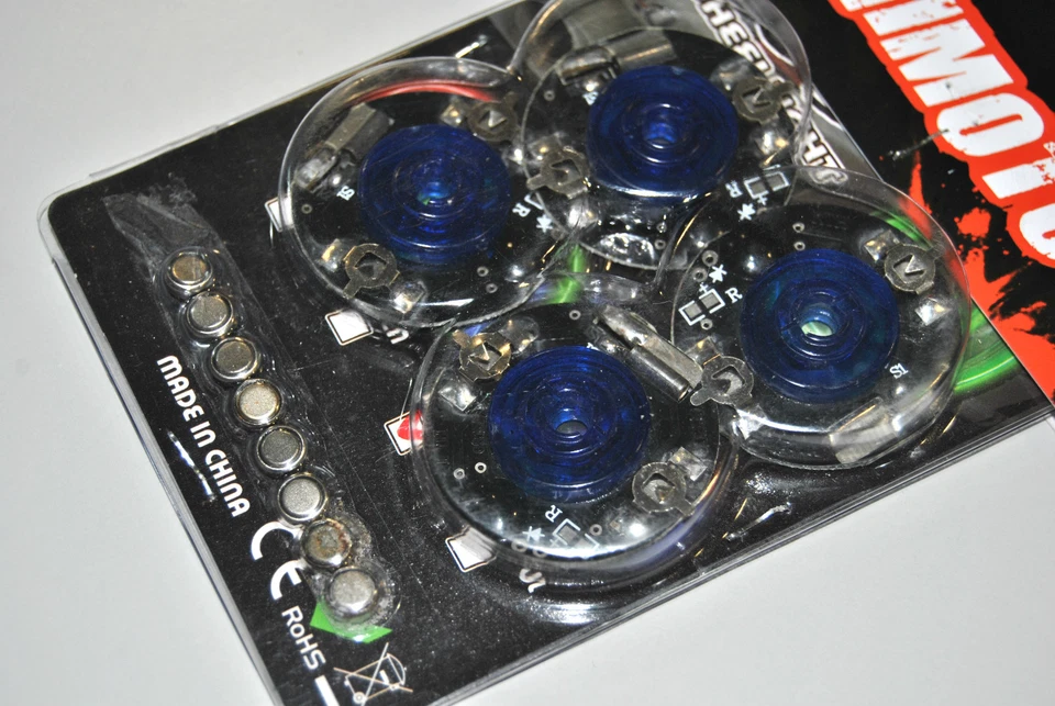 T922B Kit Luci Ruote HIMOTO Blu Trascinatore da 10mm/KIT LIGHTS AT THE WHEEL - Immagine 1 di 1