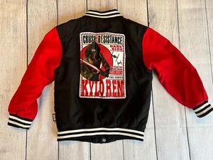 Disney Store Star Wars Kylo Ren Boys Varsity Jacket size 4 Crush the Resistance - Picture 1 of 15