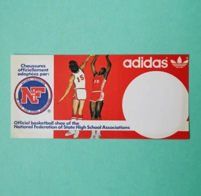 Nuevo de Lote Antiguo Adidas Americana Etiqueta Caja Pegatina Hecho en Francia Raro OG DS Foto 1 de 4