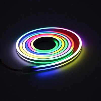 ARGB IC Pixel WS2811 Addressable led strip light neon sign Rope tape lamp 12/24V - Image 1 of 4
