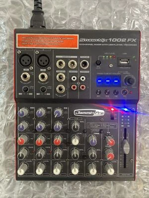 JAMMIN PRO STUDIOMIX 1002FX. 10 Channel Mixer With USB Player/Recorder - Image 1 of 4
