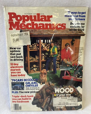 1978 Oct Popular Mechanics Magazine, Vtg - Car Tobacco Tech Alcohol Ads - Reader - Image 1 of 4
