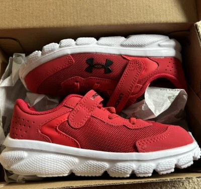 Under Armour Assert 9 AC 3024637-600 Rojo Zapatos Atléticos Niños Pequeños Talla 6 Nuevo en Caja Foto 1 de 4