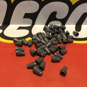 Lego 4589b Cone Stud With Top Groove 1x1 Dark Bluish Grey X50 - Picture 1 of 1