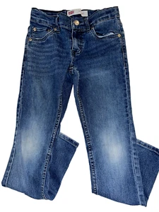 Levi's Performance 511 Slim Jeans Boy's Size 8 R 24” X 22” Denim Distressed - Picture 1 of 6