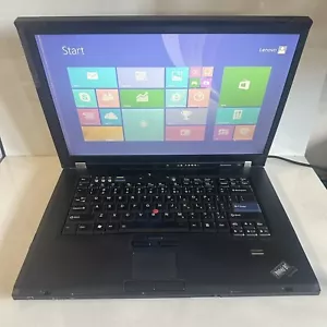 Lenovo Thinkpad T61 Laptop 15.4" Core 2 Duo 100GB HDD Windows 8.1 - Read Desc - Picture 1 of 11