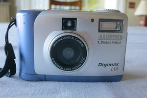 Samsung Digimax 130 1.3 MP Digital Camera, Silver/Blue - Picture 1 of 12