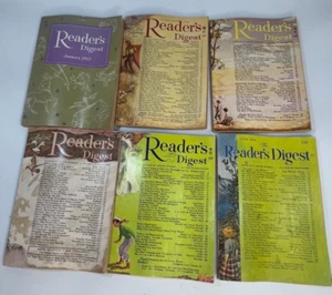 1952 Vintage Reader's Digest Jan, Feb, Mar, April, Oct.  ALSO 1948 July - Picture 1 of 2