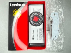 RAR Spyderco Native 5 FRN White Rex45 Satin C41PWH5 Sprint Run NEU - Bild 1 von 11