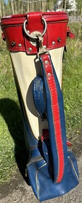 Vintage Hot-Z Golf Bag in Red White & Blue Color 3-Way 2 Pockets 🇺🇸 ‘Merica - Image 1 of 4